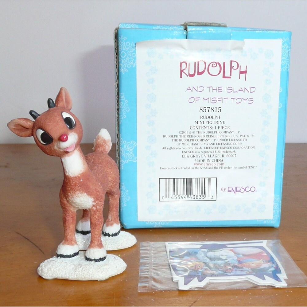 Rudolph And The Island Of Misfit Toys "Rudolph" Mini Figurine #857815 Enesco